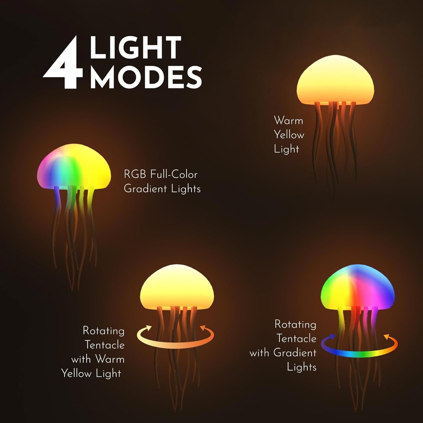 Kojintora Floating Jellyfish Light Lamp
