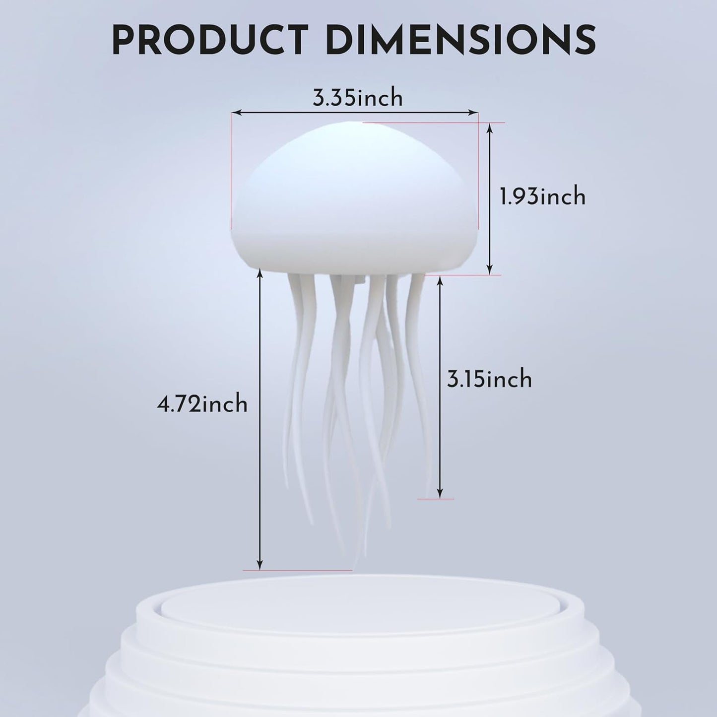 Kojintora Floating Jellyfish Light Lamp